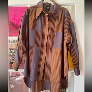 NWoT Ilana Kohn Talia shirt in Penny Vari print